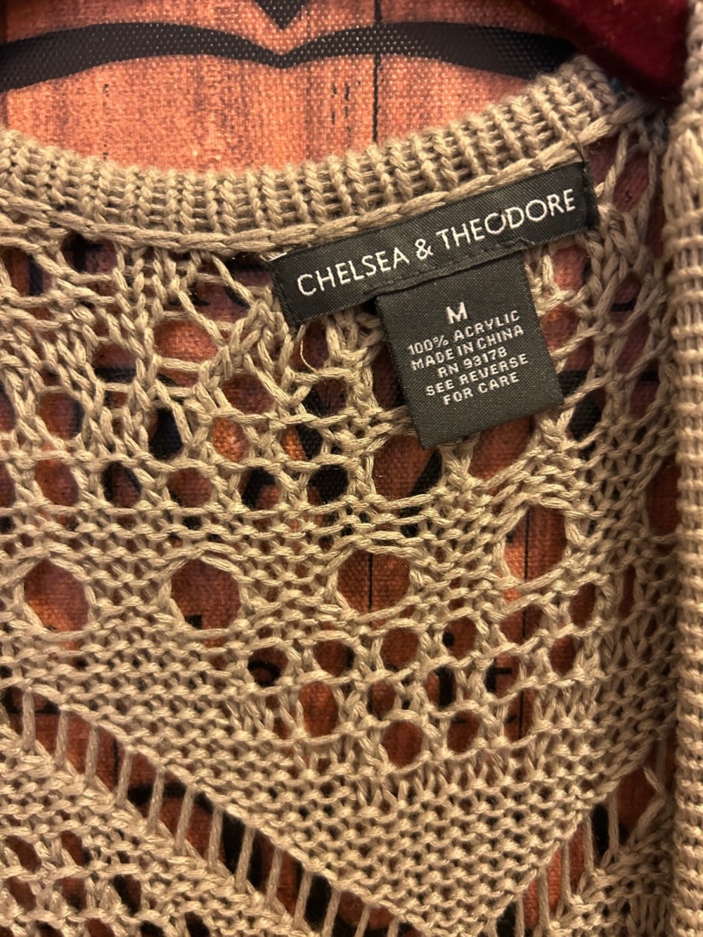 Chelsea & Theodore Crochet Duster Vest - Picture 4 of 4